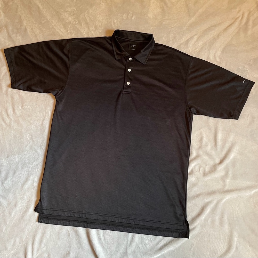 Dunning Golf Men’s Short Sleeve Polo Shirt Black Size L Made In Canada